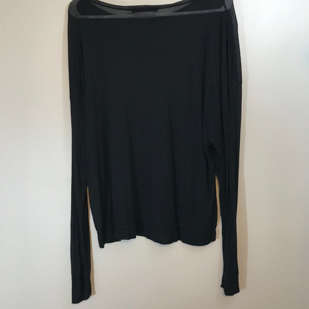 Brandy Melville Burnout Long Sleeve Tee Size OS - Picture 3 of 4